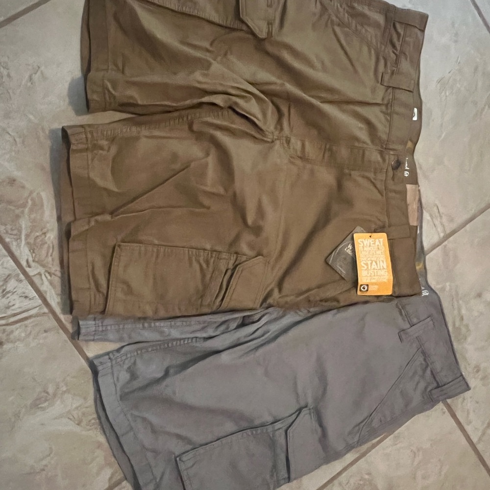 2 pairs of Carhartt relaxed fit cargo shorts